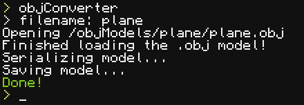 Converting .obj model